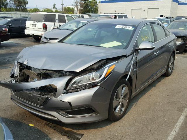 KMHE54L21HA072743 - 2017 HYUNDAI SONATA PLU GRAY photo 2