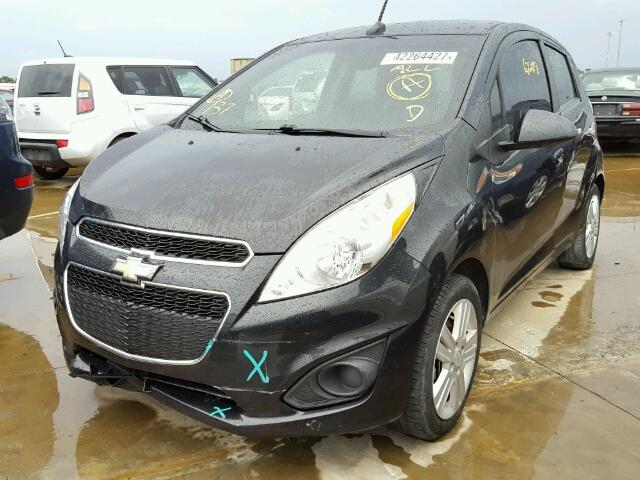 KL8CD6S95EC523593 - 2014 CHEVROLET SPARK BLACK photo 2