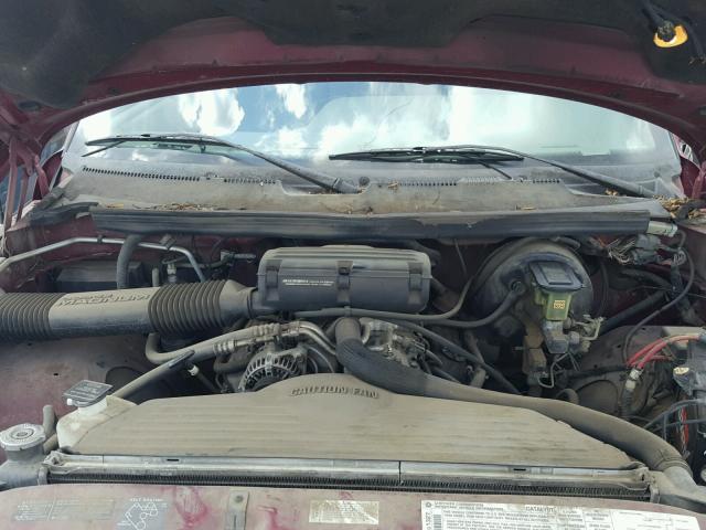 1B7HC16Y2TS595052 - 1996 DODGE RAM 1500 MAROON photo 7