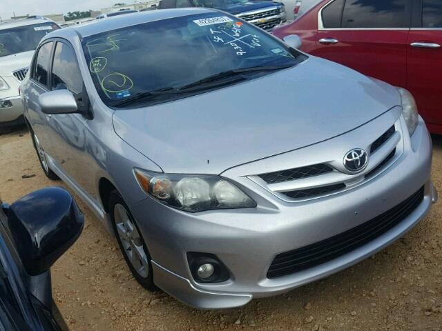 2T1BU4EE1BC655429 - 2011 TOYOTA COROLLA SILVER photo 1