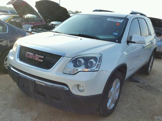 1GKER33708J174747 - 2008 GMC ACADIA SLT WHITE photo 2