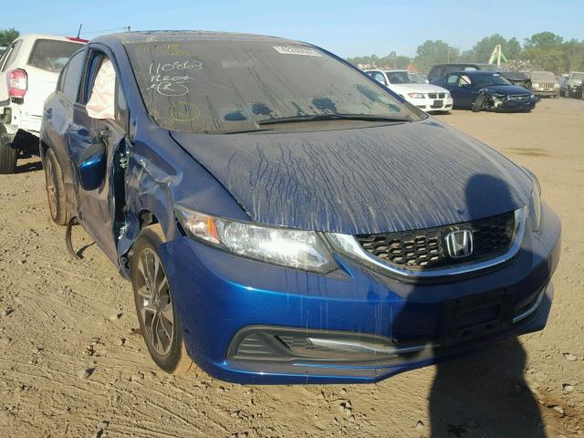 2HGFB2F84EH545281 - 2014 HONDA CIVIC EX BLUE photo 1