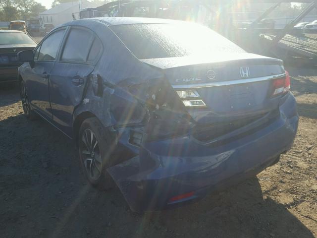 2HGFB2F84EH545281 - 2014 HONDA CIVIC EX BLUE photo 3