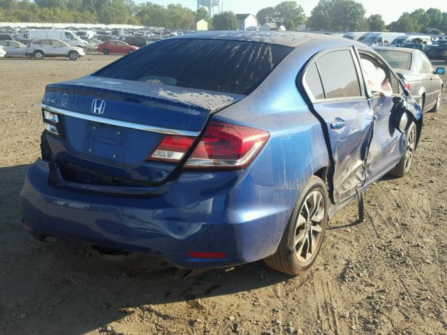 2HGFB2F84EH545281 - 2014 HONDA CIVIC EX BLUE photo 4