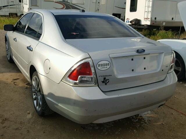 3FAHP07Z89R103060 - 2009 FORD FUSION SILVER photo 3