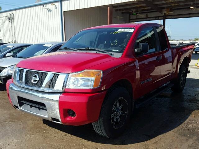 1N6BA0CH8AN300247 - 2010 NISSAN TITAN RED photo 2