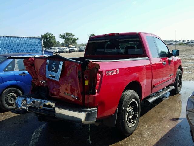 1N6BA0CH8AN300247 - 2010 NISSAN TITAN RED photo 4