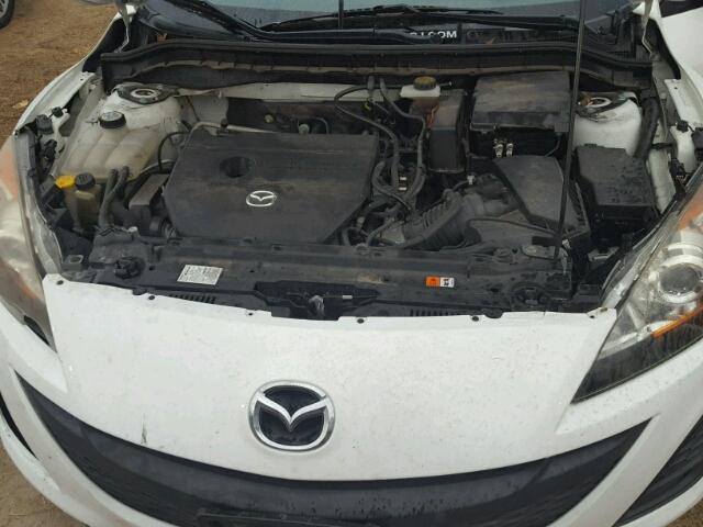 JM1BL1UF3B1444488 - 2011 MAZDA 3 I WHITE photo 7