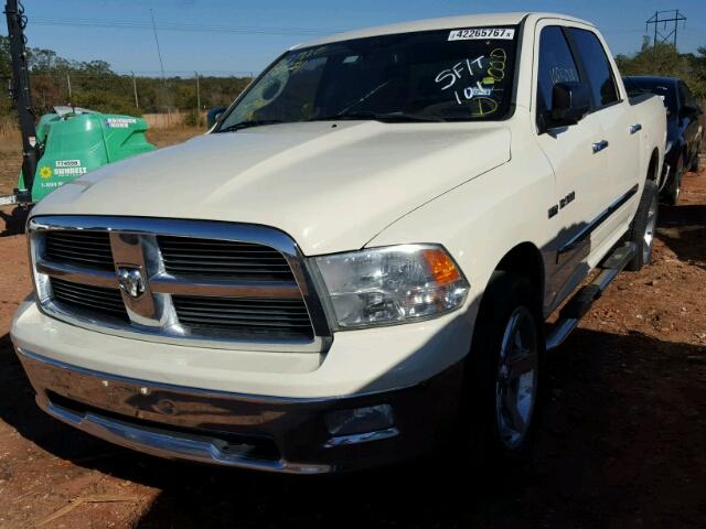 1D7RB1CT1AS226203 - 2010 DODGE RAM 1500 WHITE photo 2