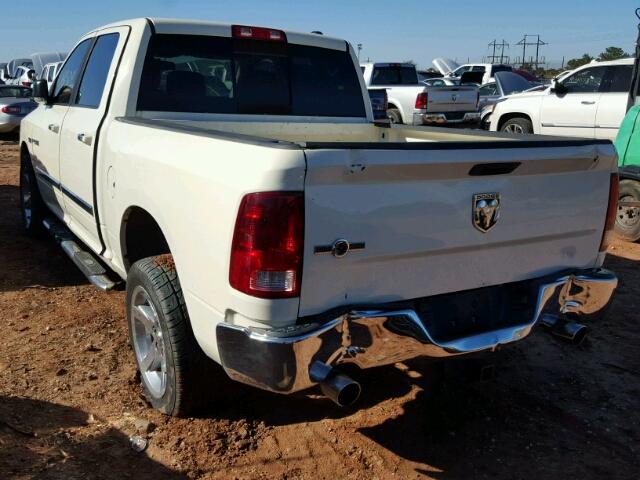 1D7RB1CT1AS226203 - 2010 DODGE RAM 1500 WHITE photo 3