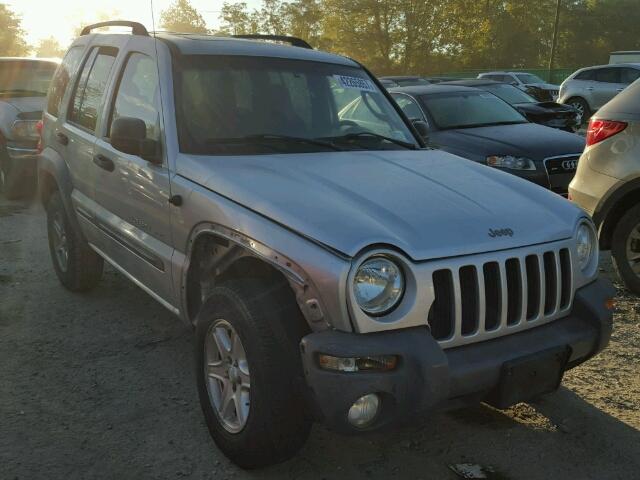 1J4GL48K73W518511 - 2003 JEEP LIBERTY SP SILVER photo 1