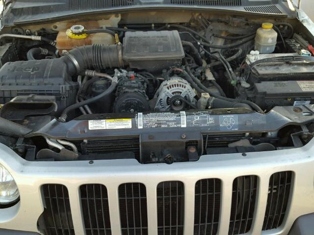 1J4GL48K73W518511 - 2003 JEEP LIBERTY SP SILVER photo 7