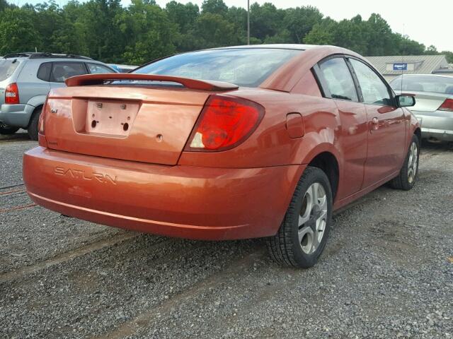 1G8AW12F13Z189472 - 2003 SATURN ION LEVEL ORANGE photo 4