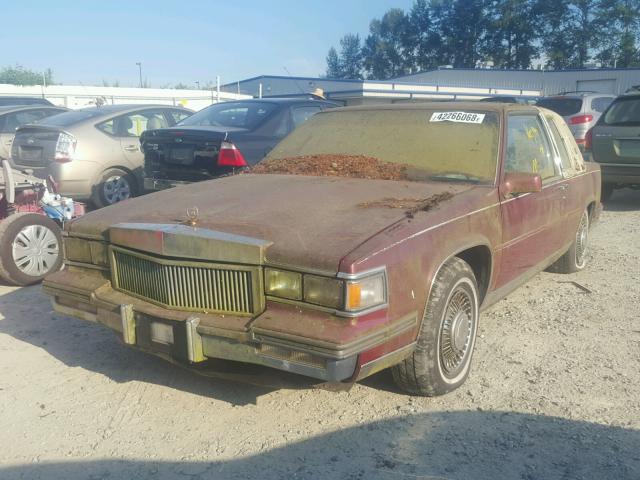 1G6CD4782G4248339 - 1986 CADILLAC DEVILLE BA RED photo 2