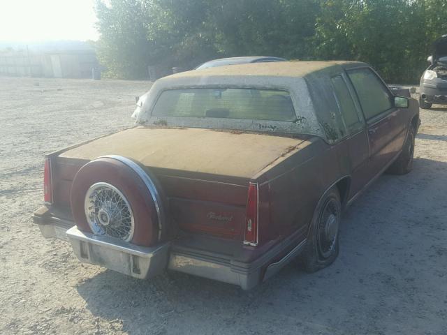1G6CD4782G4248339 - 1986 CADILLAC DEVILLE BA RED photo 4