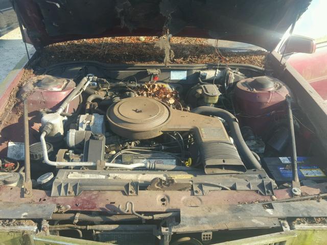 1G6CD4782G4248339 - 1986 CADILLAC DEVILLE BA RED photo 7