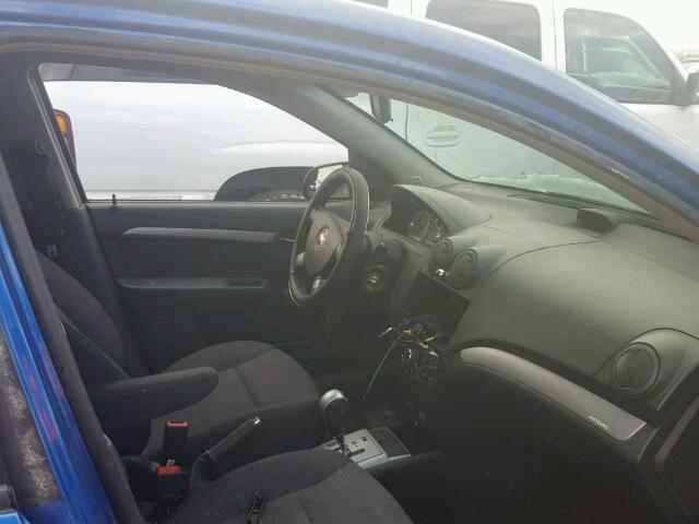 KL1TD5DE7AB126082 - 2010 CHEVROLET AVEO LS BLUE photo 5