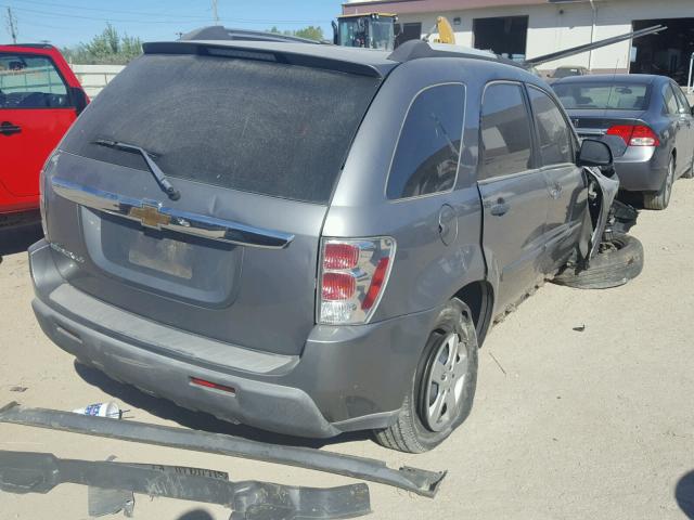 2CNDL13FX66023036 - 2006 CHEVROLET EQUINOX GRAY photo 4