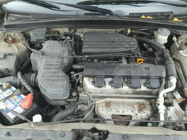 2HGES16595H535549 - 2005 HONDA CIVIC BEIGE photo 7