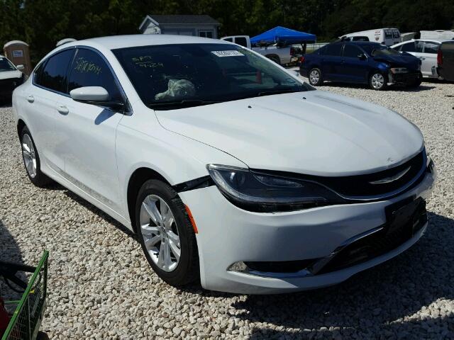 1C3CCCAB7GN101785 - 2016 CHRYSLER 200 LIMITE WHITE photo 1