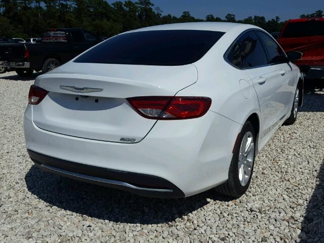 1C3CCCAB7GN101785 - 2016 CHRYSLER 200 LIMITE WHITE photo 4