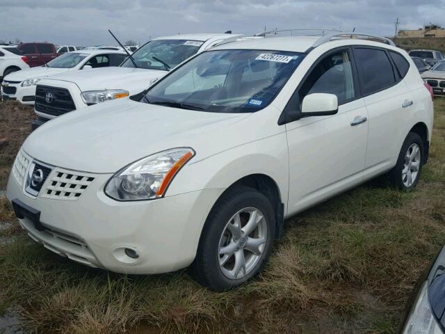 JN8AS5MT1AW007140 - 2010 NISSAN ROGUE S WHITE photo 2