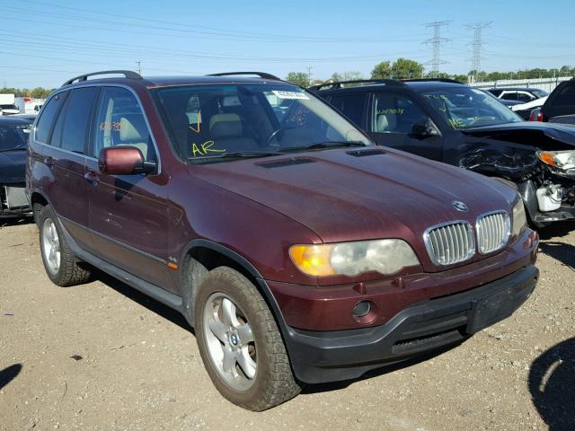 WBAFB33511LH24793 - 2001 BMW X5 MAROON photo 1