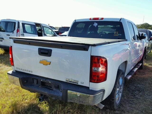 3GCPCSE0XDG104510 - 2013 CHEVROLET SILVERADO WHITE photo 4