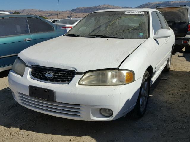 3N1BB51D71L122153 - 2001 NISSAN SENTRA SE WHITE photo 2