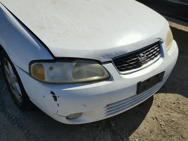 3N1BB51D71L122153 - 2001 NISSAN SENTRA SE WHITE photo 9