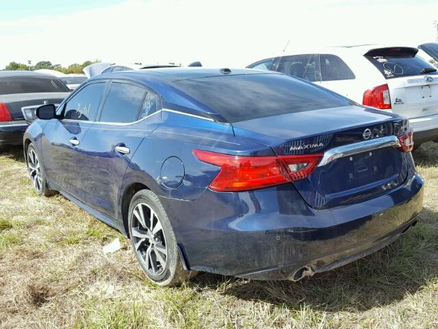 1N4AA6APXGC389700 - 2016 NISSAN MAXIMA BLUE photo 3