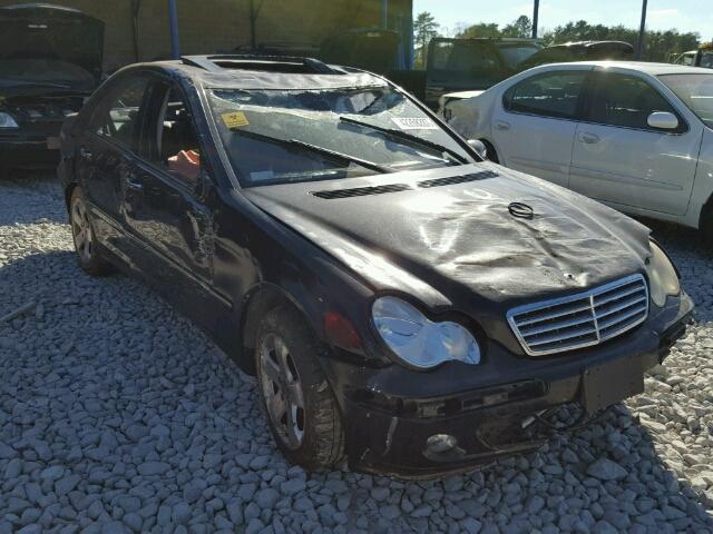 WDBRF81J35F671922 - 2005 MERCEDES-BENZ C 240 4MAT BLACK photo 1