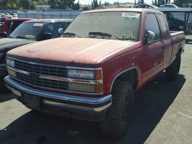 2GCFK29K0N1169726 - 1992 CHEVROLET GMT-400 K2 RED photo 2