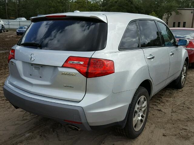 2HNYD282X9H530116 - 2009 ACURA MDX SILVER photo 4