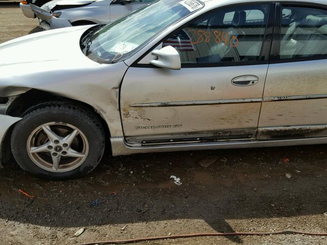 1G2WP52K71F263249 - 2001 PONTIAC GRAND PRIX ვერცხლისფერი ფოტო 9