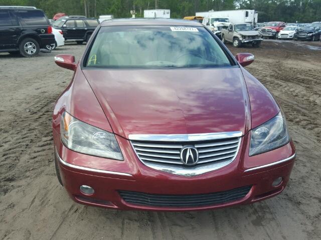 JH4KB16545C020039 - 2005 ACURA RL ბურგუნდია ფოტო 9