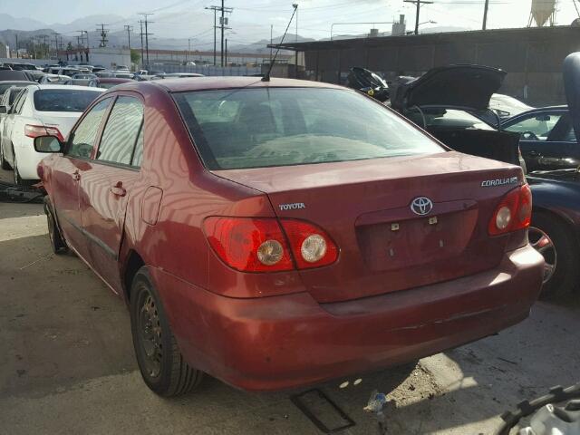 1NXBR32E58Z001847 - 2008 TOYOTA COROLLA CE RED photo 3