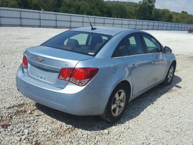 1G1PF5S95B7162814 - 2011 CHEVROLET CRUZE LT BLUE photo 4