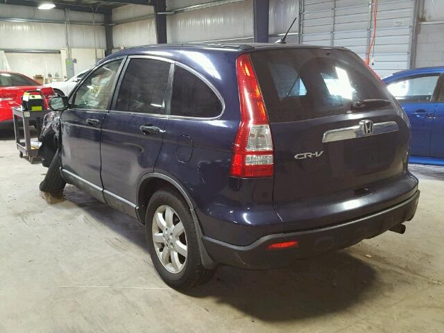 5J6RE48568L047988 - 2008 HONDA CR-V BLUE photo 3