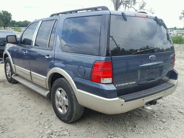 1FMFU17525LA44184 - 2005 FORD EXPEDITION BLUE photo 3