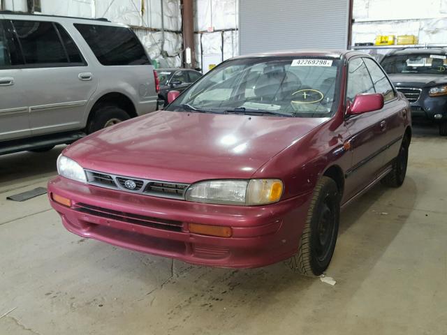 JF1GC4557TH513033 - 1996 SUBARU IMPREZA LX RED photo 2