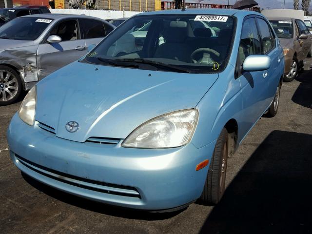 JT2BK18U420040951 - 2002 TOYOTA PRIUS BLUE photo 2