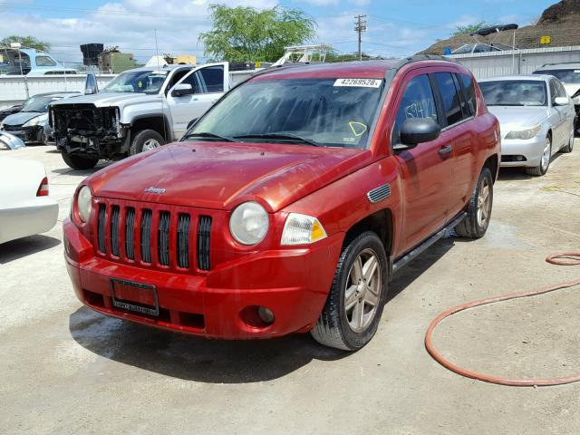1J8FT47W97D161218 - 2007 JEEP COMPASS RED photo 2