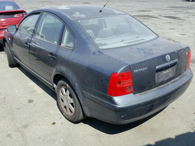 WVWAH63B31P025416 - 2001 VOLKSWAGEN PASSAT GLS GRAY photo 3