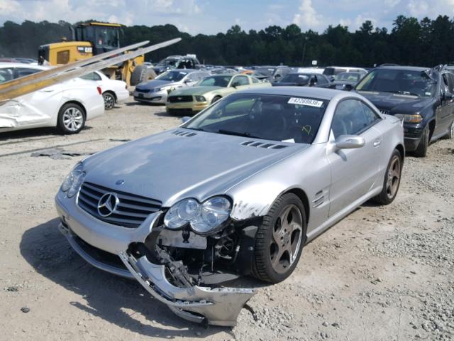 WDBSK75F04F065375 - 2004 MERCEDES-BENZ SL 500 SILVER photo 2