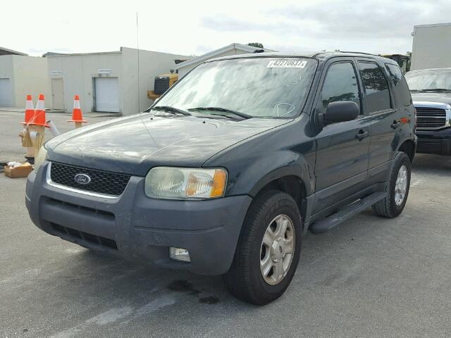 1FMYU93134DA11813 - 2004 FORD ESCAPE GREEN photo 2