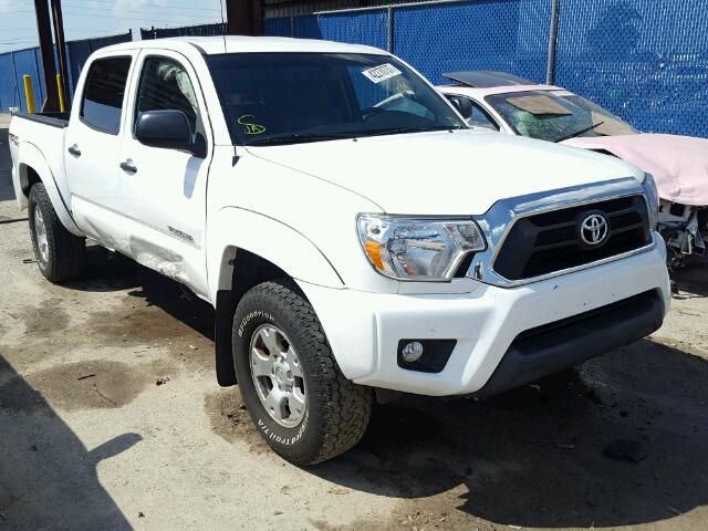 5TFLU4ENXFX130090 - 2015 TOYOTA TACOMA WHITE photo 1