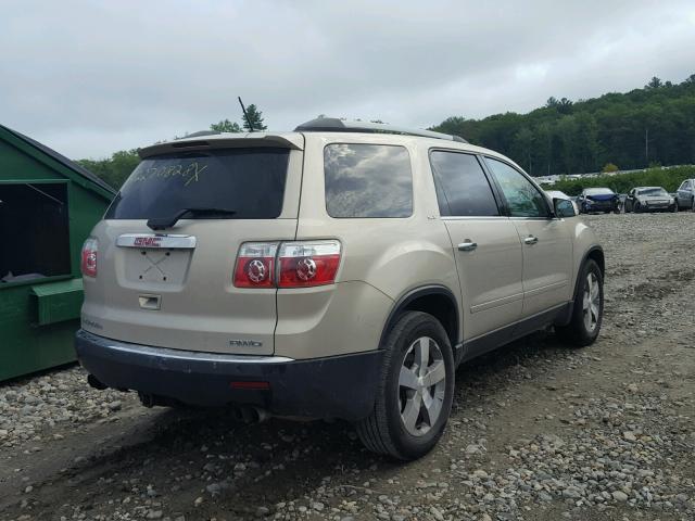 1GKKVSED9CJ233122 - 2012 GMC ACADIA SLT 金色 照片 4