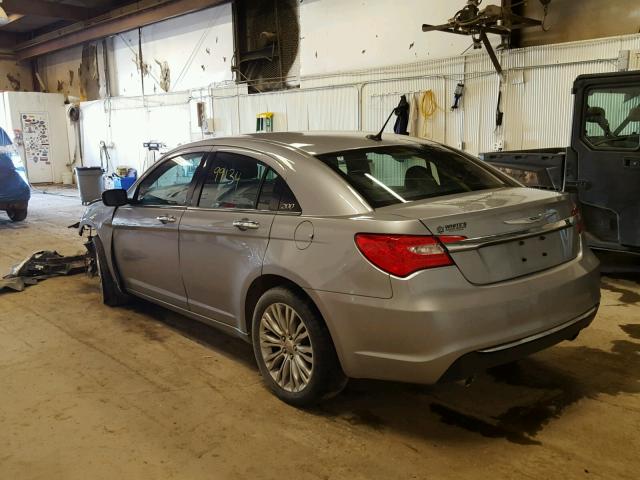 1C3CCBCG7DN631740 - 2013 CHRYSLER 200 SILVER photo 3