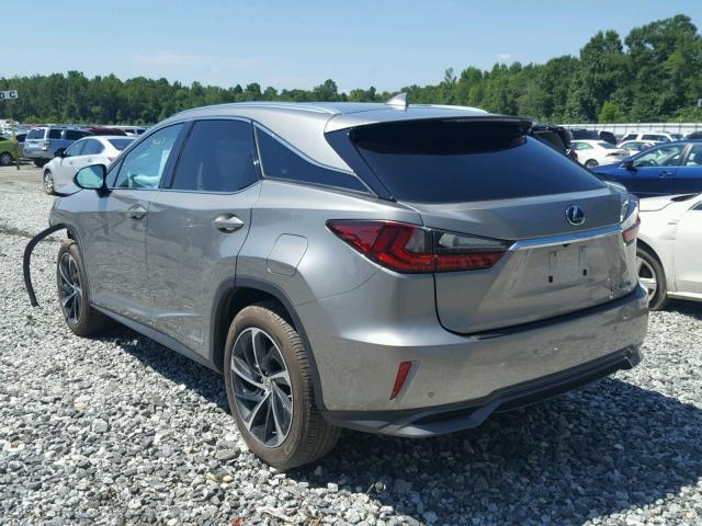 2T2BGMCA1HC019220 - 2017 LEXUS RX 450H GRAY photo 3